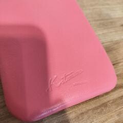 キタムラ★本革メガネケース　もも色♫6300円の画像