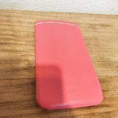 キタムラ★本革メガネケース　もも色♫6300円の画像