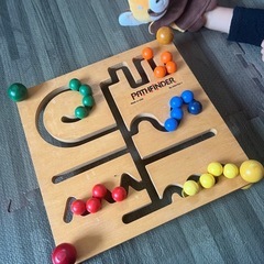 木製知育玩具 色分け遊び