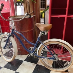 自転車(青白)