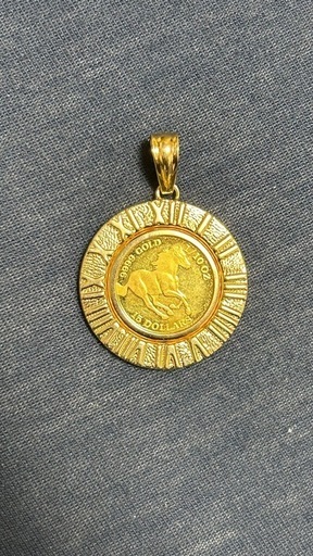 金 K24ネックレス　トップ