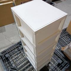 723 サンカ ルームス 収納 チェスト サンドブルー スリム 5段 (幅34×奥行42×高さ107cm) スルっと引き出せて スキッと締まる引き出し キズ付きにくいマット加工パネル 簡単組み立て おしゃれ 収納ケース 収納ボックス 日本製 衣装ケース タンス リビング クローゼット 洗面所ROOM'S shade RSD-S345SBLの画像
