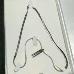 美品　希少　プレリュード Prelude  健康ジュエリー　ヘリンボーンタイプ　天然ダイヤモンド3P Pt IN Ge特殊合金　女性向きの画像