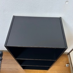 新生活！カラーボックス（黒）の画像