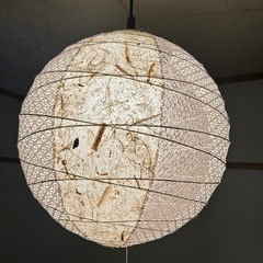 天井照明　和紙の雰囲気の画像