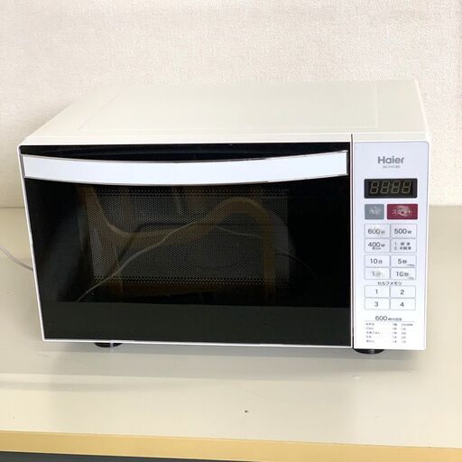 伊勢崎店【現状品】gi3-7 Haier ヘルツフリー電子レンジ JM-FH18D 2017年製 ※通電確認済
