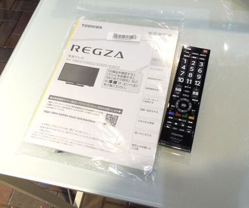 東芝 40インチ 液晶TV 2019年製 レグザ 40S22 テレビ 40型 Wチューナー 札幌市東区 新道東店