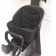 pino 自転車チャイルドシート 後ろカゴ付き 黒の画像