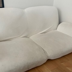 肘付きローソファふっくらパンシュガーニトリ (m) 荏原町の