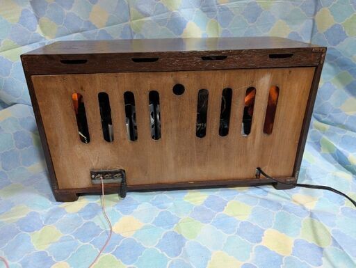 珍品 木目調昭和レトロ真空管ラジオbluetooth付　AS-350