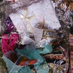 はぎれ、レース、チロリアンテープ、お弁当つつみの画像