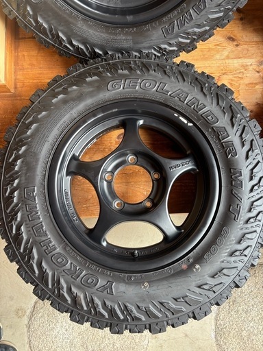 ★☆ジムニー ジムケンタック ハードタックル 艶消しブラック 2022年製 ヨコハマジオランダーMT 6.50R16 4本セット☆★