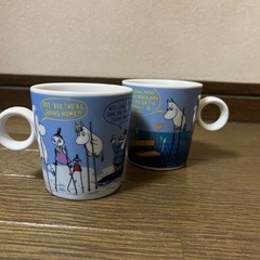 スヌーピーのボウル皿とムーミンのお皿とマグカップの画像