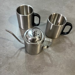 ステンレスコーヒーポットマグカップセット
