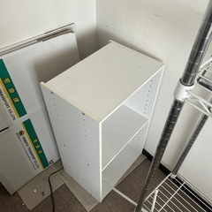 カラーボックス白　2個