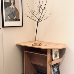 残り1日】韓国家具◇半円ダイニングラウンドテーブル1000size