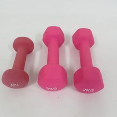 ダンベル カラーダンベル 1kg 1個 ＆ 2kg 2個 まとめ...