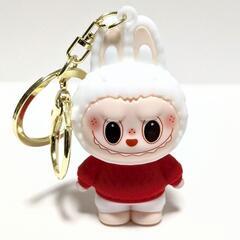ラブブ白　キーホルダーの画像