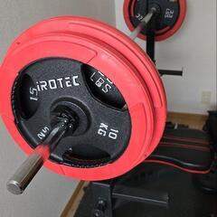【美品】IROTECバーベルセット(60kgウエイト付)