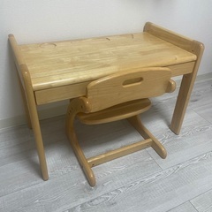【美品】　大和屋　キッズデスク　キッズチェア　ブォーノアミーチェ...