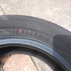 155/65R13 ヨコハマ BluEarth 2本 中古　の画像