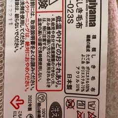 電気毛布の画像