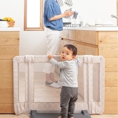 ベビーゲート ベビーフェンス 日本育児 おくだけとおせんぼの画像