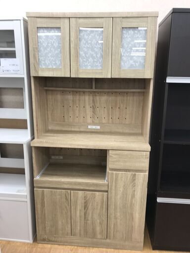 ★ジモティ割あり★ ベガコーポレーション 食器棚 ナチュラル H182×W90×D41 クリーニング済み KJ8681