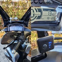 【普通免許仕様もOK】トリシティ125ABS付SEC1Jブルーコア 走行1.8万km台 純正スクリーンTケースGヒーター 社外マフラー等★TRIX★の画像