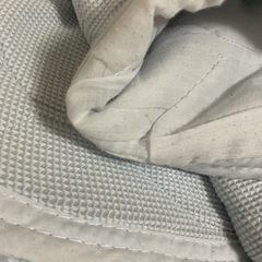 ☺️敷パッド　セミW  140✖️205cm  水色の亀甲凹凸柄の画像