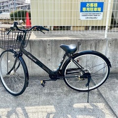 イオンバイク スカラーレD ブラック 中古 自転車 買取 シティサイクル 27型 外装6段変速の画像