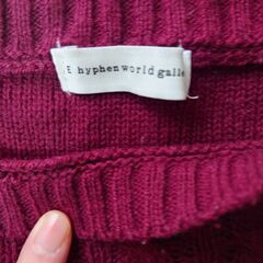 レディース☆ニット☆E　hyphen　world　galleryの画像