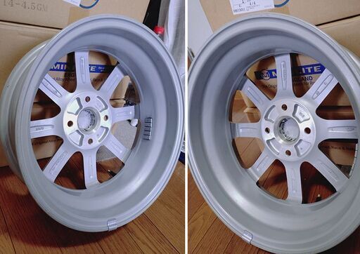 ダイハツ純正アルミホイール　１４×4二分の一Ｊ　45　４個　PCD100　ほとんど新品