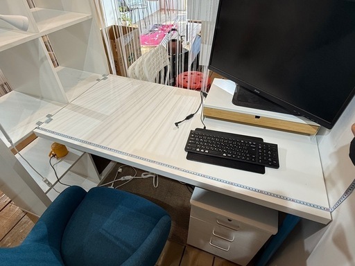 IKEA カラックス　デスク　4点セット