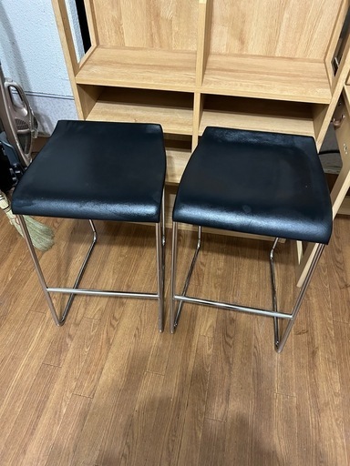 椅子　カウンターチェア　２脚セット