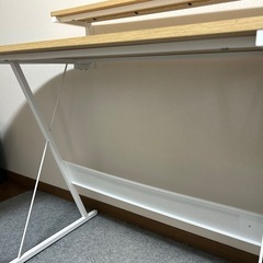 L字型デスク（テレワーク・ゲーム等）の画像