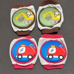 子供用膝当て膝パッド男の子☆消防車、ショベルカー☆メッシュの画像