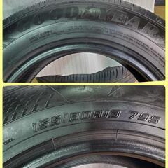 組み換え工賃込み☆超絶バリ山155/80R13グッドイヤー4本セット　　　　(R)の画像
