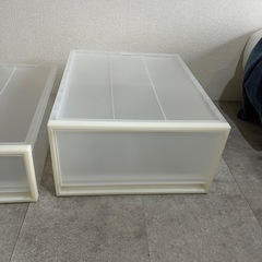 [無印良品]ポリプロピレン　クローゼットケース　　中 約幅４４×...
