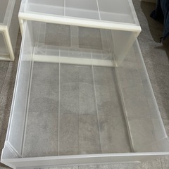 [無印良品]ポリプロピレン　クローゼットケース　　中 約幅４４×奥行５５×高さ２４ｃｍの画像