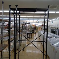 ★ジモティ割あり★ NITORI スチールラック 黒 H214×D50×W120～ クリーニング済み OJ8357の画像