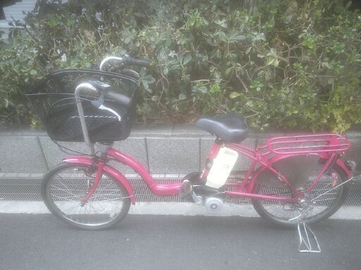 電動20インチ　税別￥54.364-　新基準パナソニックギュットミニ　子供乗せ対応　ペット乗せにも　13.2Ah　ピンク308　電動自転車　３ヶ月保証