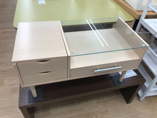 ★ジモティ割あり★  ドレッサーテーブル ナチュラル H41×W80×D40 クリーニング済み KJ8695