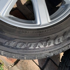 【取引中】美品‼️145／80R13スタッドレス装着アルミホイールの画像