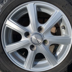 【取引中】美品‼️145／80R13スタッドレス装着アルミホイールの画像