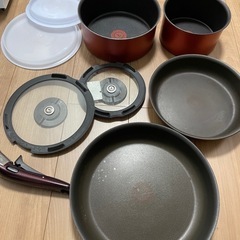 ティファール　IH対応フライパン&鍋セット　