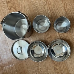 キャンプ　4点セット　燻製　ネット　調理器具の画像