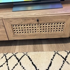 lowya ラタン調テレビボードの画像