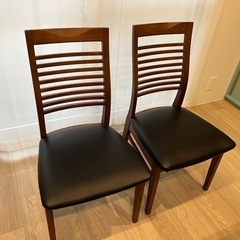 天然木ダイニングテーブルセット イス2脚＆ベンチ  ワゴン付きの画像