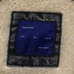 【ZARA MAN ムートンデニムジャケット】の画像